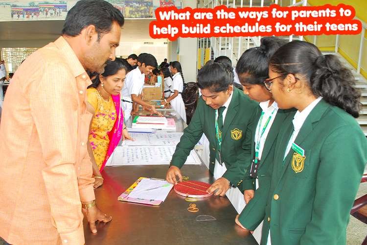A group of people in a classroom