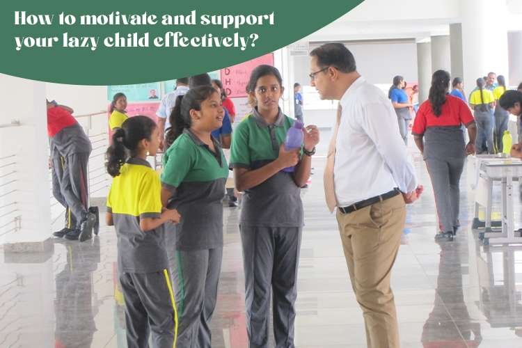 A teacher trying to motivate the lazy child