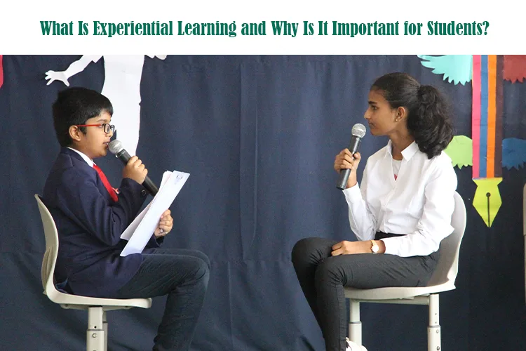 students discussing experiential learning