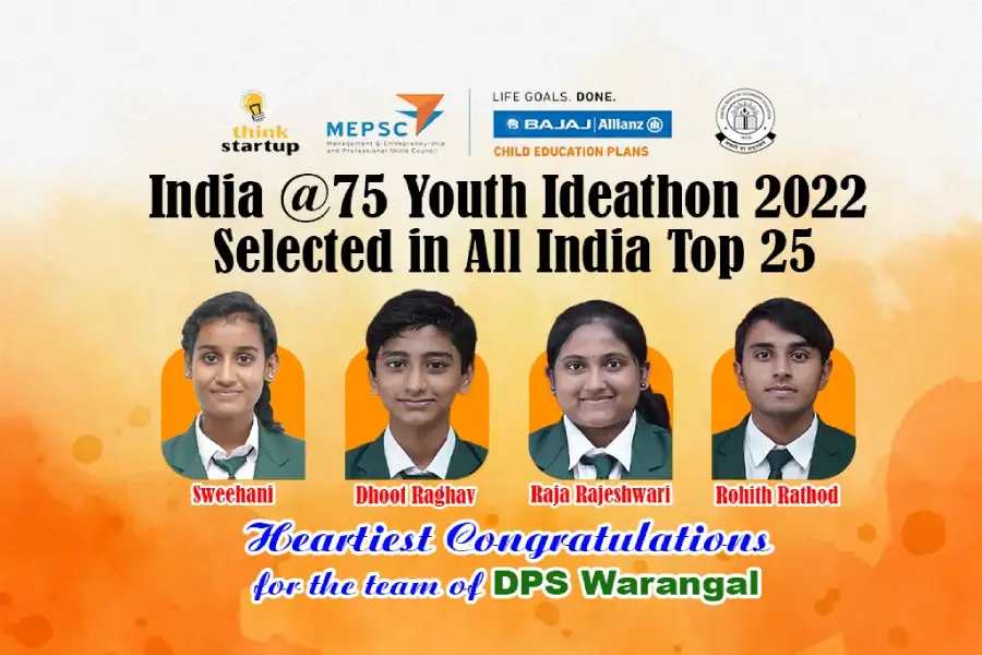 India @75 Youth Ideathon 2022 Selected in All India Top 25.