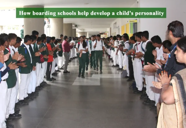 Children of DPS Warangal receiving applauding in their achievement.