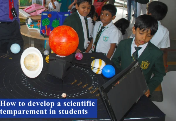 DPS Warangal students working together in science projects