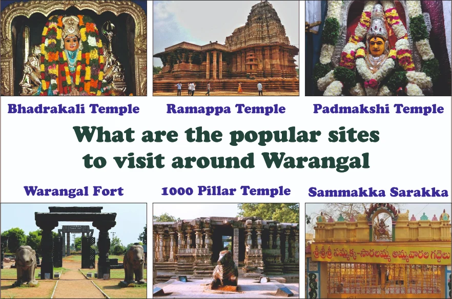 picture of popular sites to visit around Warangal.