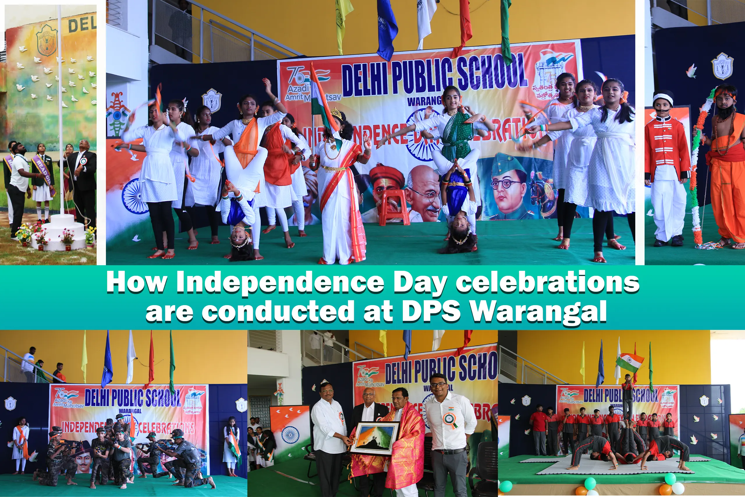 Independence Day celebrations at DPS Warangal.