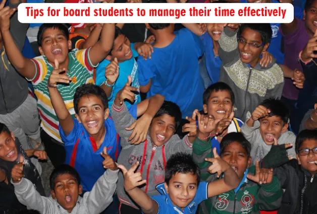 Tips for board students to manage their time effectively.