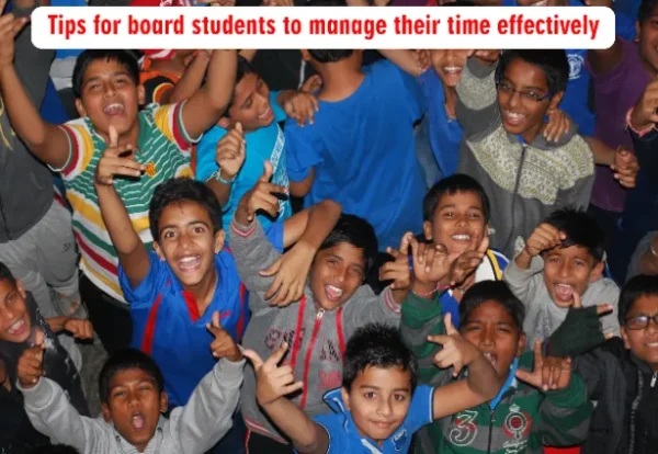 Tips for board students to manage their time effectively.