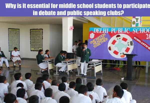 Why is it essential for middle school students to participate in debate and public speaking clubs.