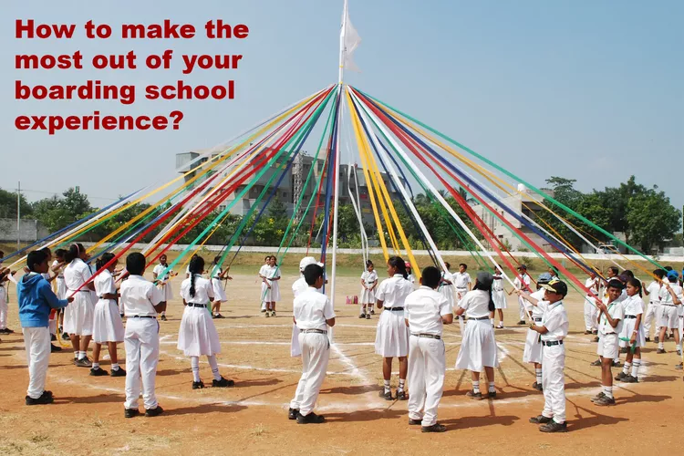 Students playing karate in DPS playground