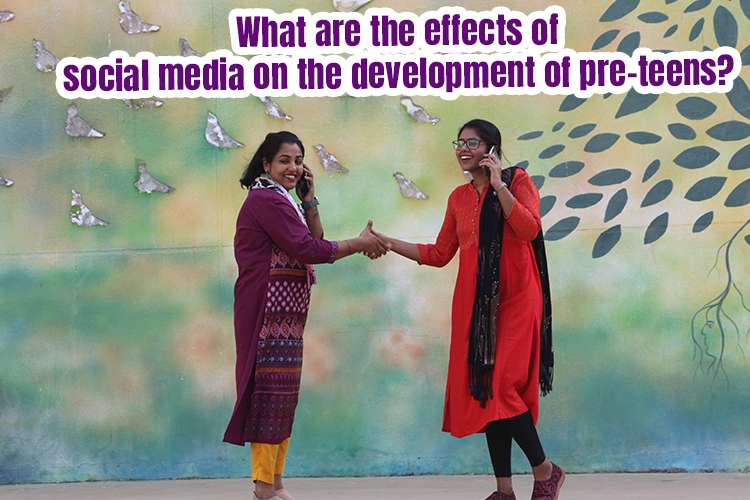 Two women shaking hands with each other showing effects of social media