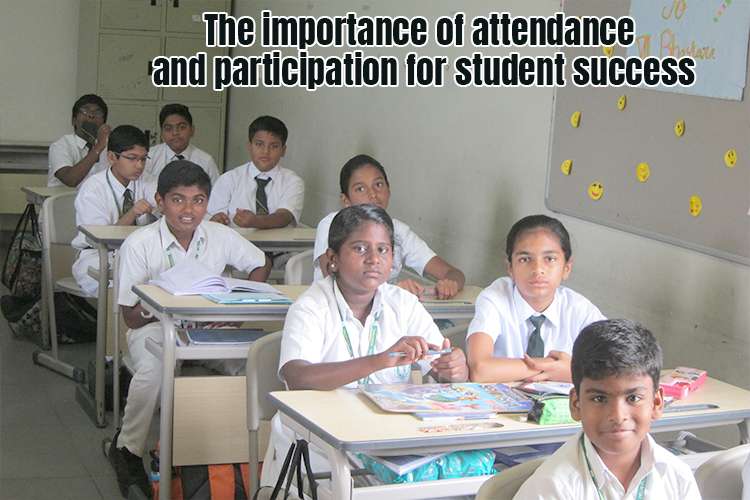 a group of children sitting at desks in a classroom showcasing the importance of attendance