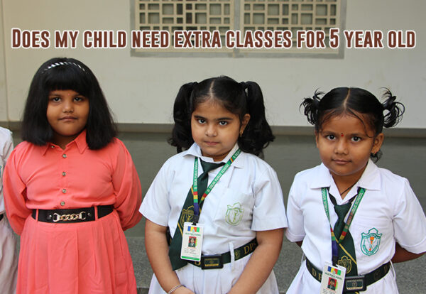 A group of young girls wearing uniforms for their extra classes