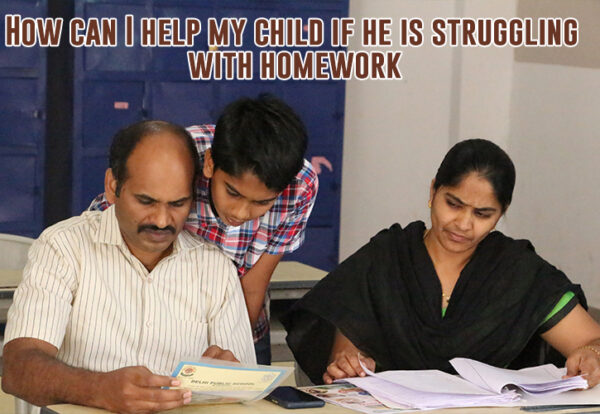 How can I help my child if he is struggling with homework