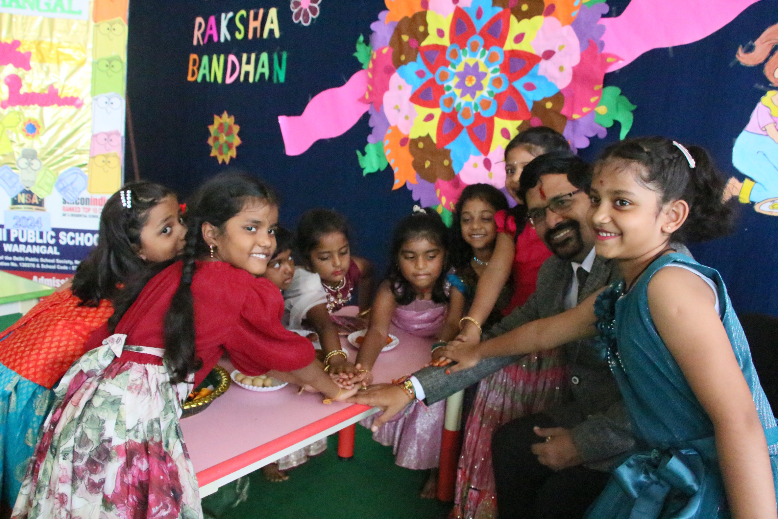 DPS Warangal celebrating Rakhi