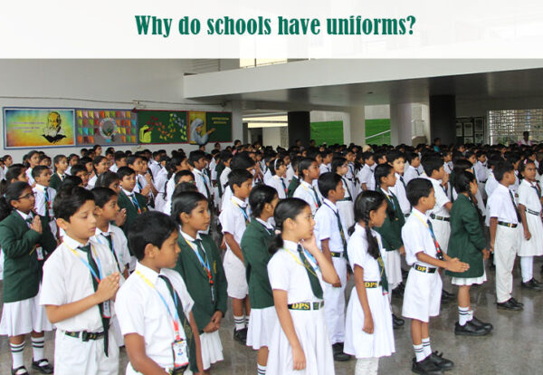 A group of children in school uniform