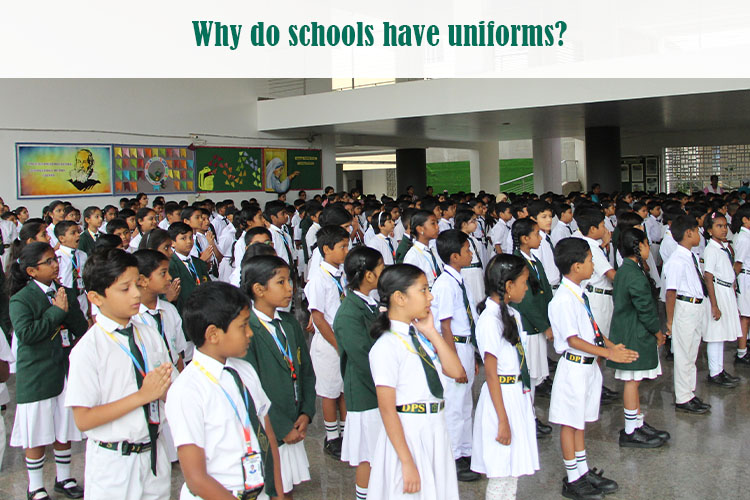 A group of children in school uniform