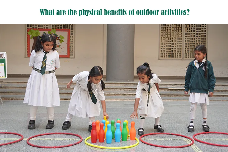 A group of girls enjoying the benefits of outdoor activities while playing outside.