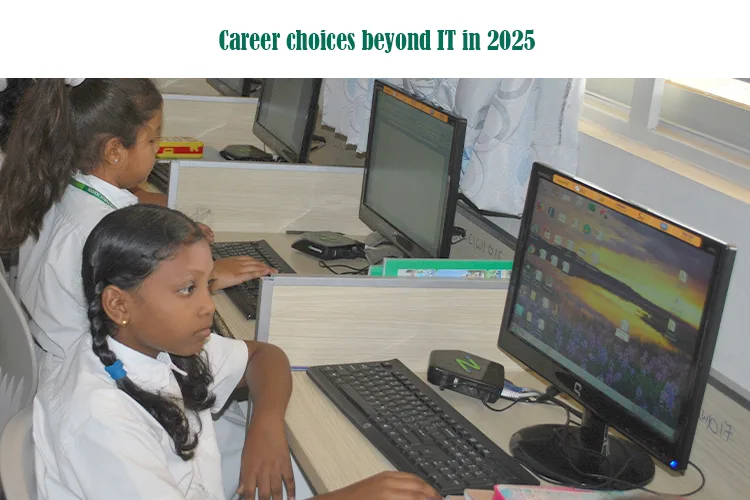 Students exploring diverse career choices beyond IT