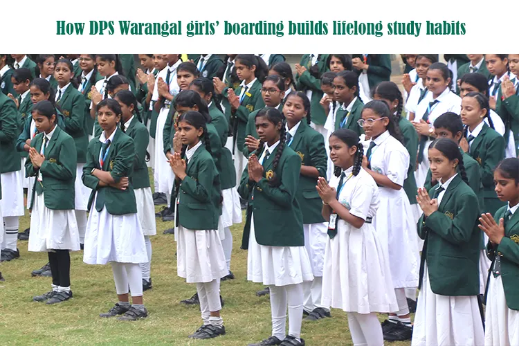 The pace of our contemporary world makes relearning as an adult very difficult. Strengthening study habits is, therefore, of utmost importance for students as early as possible. These habits ensure that the individual will excel in academics as an adult learner while simultaneously serving as a base for further learning. DPS Warangal is considered the best girls' boarding school for its academic eminence, supportive ambience, and orderly regimen. More than a mere school, DPS Warangal is considered a second home in which safety, discipline, and personal development are all considered equally. If you are looking for an environment that is nurturing yet academically driven for your daughter, there can be no better place than DPS Warangal. Holistic, Rigorous Curriculum Though academically driven, Delhi Public School Warangal balances a traditional learning setup with modern technology. Our boarding school study program fosters students with future-ready and necessary 21st-century skills. This modern pedagogy helps in creating innovative and balanced learners. Here, we focus on essential skills like critical thinking, problem-solving and leadership to ensure imminent success. With highly trained educators in charge, we have smaller class sizes to ensure individual attention for each student. These passionate and experienced tutors encourage structured study habits. These habits are bound to stay with students for life. Through interactive and project-based learning, our curriculum provides a strong academic foundation for girls. This foundation ultimately nurtures emotional intelligence and ethics in students. Structured Daily Routine Along with structured study habits, Delhi Public School Warangal follows a well-balanced schedule. The wake-up time and bedtime are fixed to educate girls with consistency and discipline. During the day, the girls indulge in various activities including academics, meals, play and rest. We have also designed supervised evening study sessions. This is to instil focus and a habit of regular revision. With the best girls' boarding school habits, the students tend to master time management skills. DPS Warangal study routine offers a firm yet nurturing environment. This not only ensures a balance between the two but also creates space for growth. Through these lifelong study habits at boarding school, we reinforce independence and foster meaningful bonds between peers and mentors. Mentorship and Academic Support Delhi Public School Warangal offers one-to-one mentorship by house tutors when needed. Our brilliant teachers conduct regular doubt-clearing sessions, apart from class hours. We emphasise independence, fostering bonds with mentors. Our boarding school study program also vouches for collaborative learning through peer study groups. These groups allow faculty and seniors to guide juniors, both academically and emotionally. Students have easy access to teachers and after-school coaching after the normal school day. This coaching prepares students for competitive exams. Students can freely ask questions and discuss details through personalised tutoring. Such a supportive environment fosters quality learning with confidence and clarity. With a strong mix of discipline and care, the DPS Warangal study routine enhances structured study habits in girls. Tech-Enabled Classrooms & Resources One key factor that sets the DPS Warangal apart is the tech resources it offers. The smart classrooms with digital boards enhance the DPS Warangal study routine with innovative and modern-day learning. Our labs are equipped with advanced tools for maths and science practicals. This supports lifelong study habits by the real-world application of concepts. Another important part of the boarding school study program is our library and digital resources for research. Our library is well-stocked, and multiple research digital resources help students remain self-directed. High-speed wi-fi and other tech tools enhance a seamless digital learning and research experience. Our modern infrastructure keeps students engaged and organised. This setting not only provides a rich studying space, but also builds lifelong study habits at boarding school. Extracurriculars and Life Skills DPS Warangal offers multiple life skills and extracurricular activities. From sports to arts to community service, students find a variety of skills to choose from. These activities aren’t just mere skill development but something far beyond. Through participation, students learn to set their goals and manage their time simultaneously. Students develop through decision-making activities in clubs to collaborating in competitions. Well-balanced with a boarding school study program, our school is home to many extracurricular achievements. We have award-winning clubs and notable community-service initiatives for the students to engage in. We promote holistic grooming by teaching students about wins through setbacks. These life skills are necessary to sharpen lifelong study habits. Residential Culture of Consistency Usually, parents are doubtful when it comes to choosing a girls' residential school in India over day schools. However, your doubts end here. Our girls' boarding school offers a 24/7 learning environment. Such an environment creates a learning-focused culture beyond the classrooms. We encourage peer groups, where girls share tips and motivate each other through group studies. The lush 12-acre campus is a perfect setting for a calm and focused study session. This idyllic backdrop makes it ideal to form structured study habits. Our dorm rooms offer a home-like and safe environment for the reassurance of the students and their parents. We stress the safety and security of the girls through our well-trained staff in girls’ care. Delhi Public School Warangal offers much more than just a boarding school study program. It helps build character, values, and routine in a student. Our firm, yet caring environment, assists in shaping lifelong study habits at boarding school. From a peaceful campus to personalised mentorship, the school has been recognised as one of the best girls' boarding schools in Telangana. The DPS Warangal study routine goes beyond academics. It promises holistic development for the girls to thrive in the real world. Our boarding school study program helps them become confident and independent learners that one aspire to be. We encourage parents to go through the DPS Warangal parent portal and explore our campus. Feel free to ask questions and connect with our educators, staff and students.