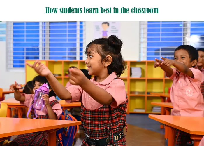 Young, happy students engaging in an activity in a bright classroom, illustrating how students learn best.